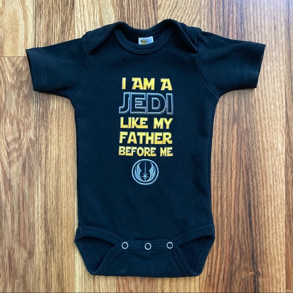 Laughing Giraffe Other - Star Wars Black Baby Onesie 3-6M
